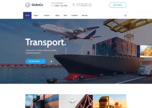 GlobeCo - Transportation & Logistics WordPress The