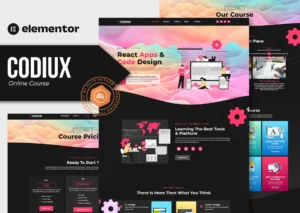 Codiux - Online Course Elementor Template Kit