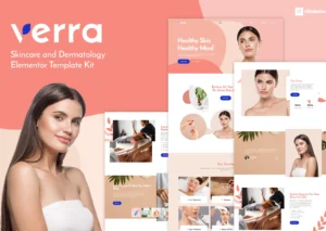 Verra - Skincare & Dermatology Elementor Template Kit