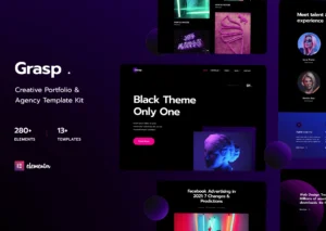Grasp - Creative Portfolio & Agency Elementor Template Kit